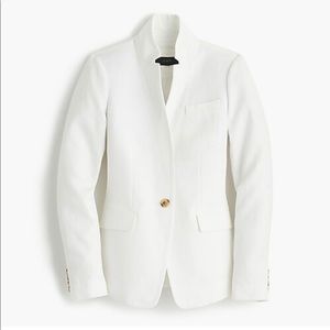 JCREW white linen Regent Blazer. Size 2. NWOT.